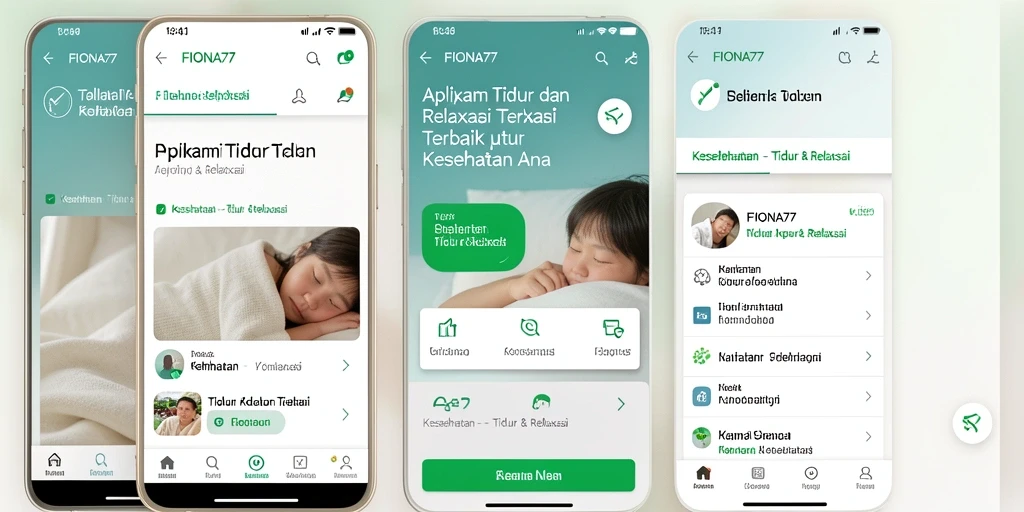 Antarmuka FIONA77 yang sederhana dan intuitif untuk membantu tidur lebih nyenyak.