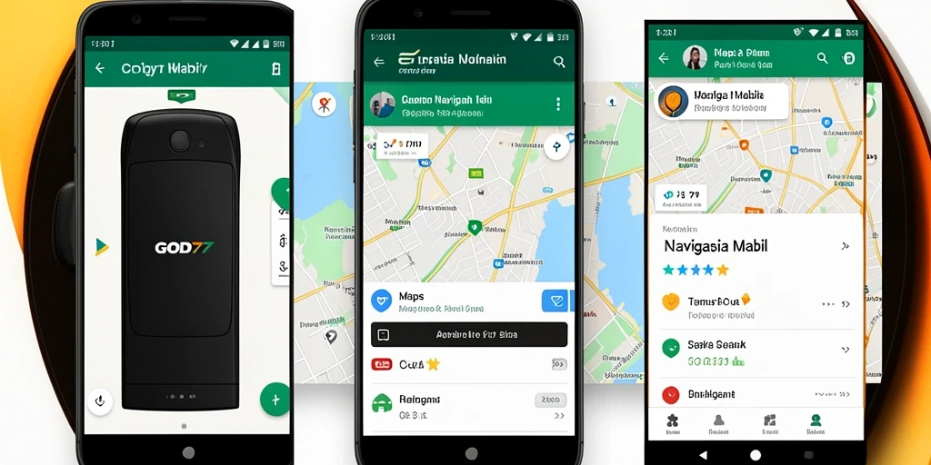 Antarmuka GOD77 yang intuitif dan informatif untuk Navigasi Mobil.