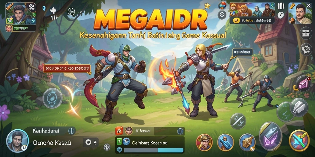 Tampilan antarmuka MEGAIDR yang cerah dan atraktif.