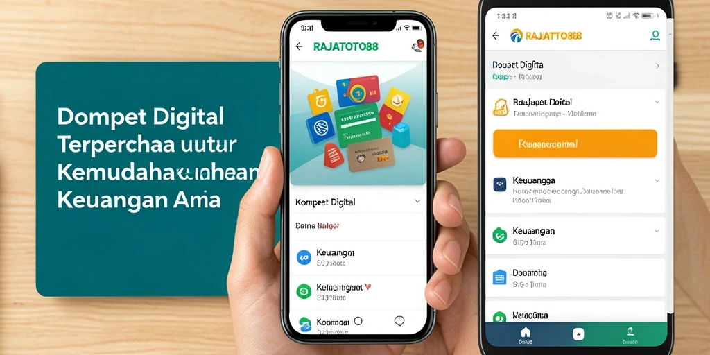 Antarmuka utama RAJATOTO88 yang menampilkan fitur Dompet Digital.