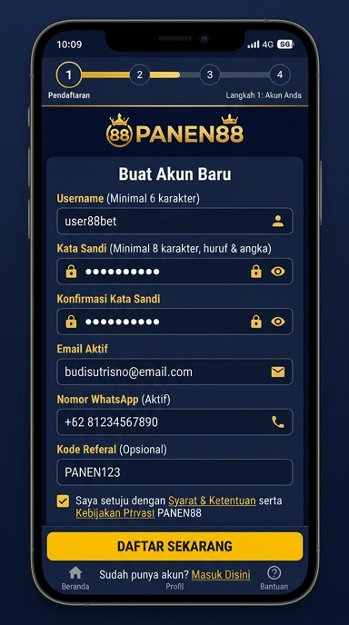 Buat Akun Baru panen88 Dengan Mudah dan Cepat